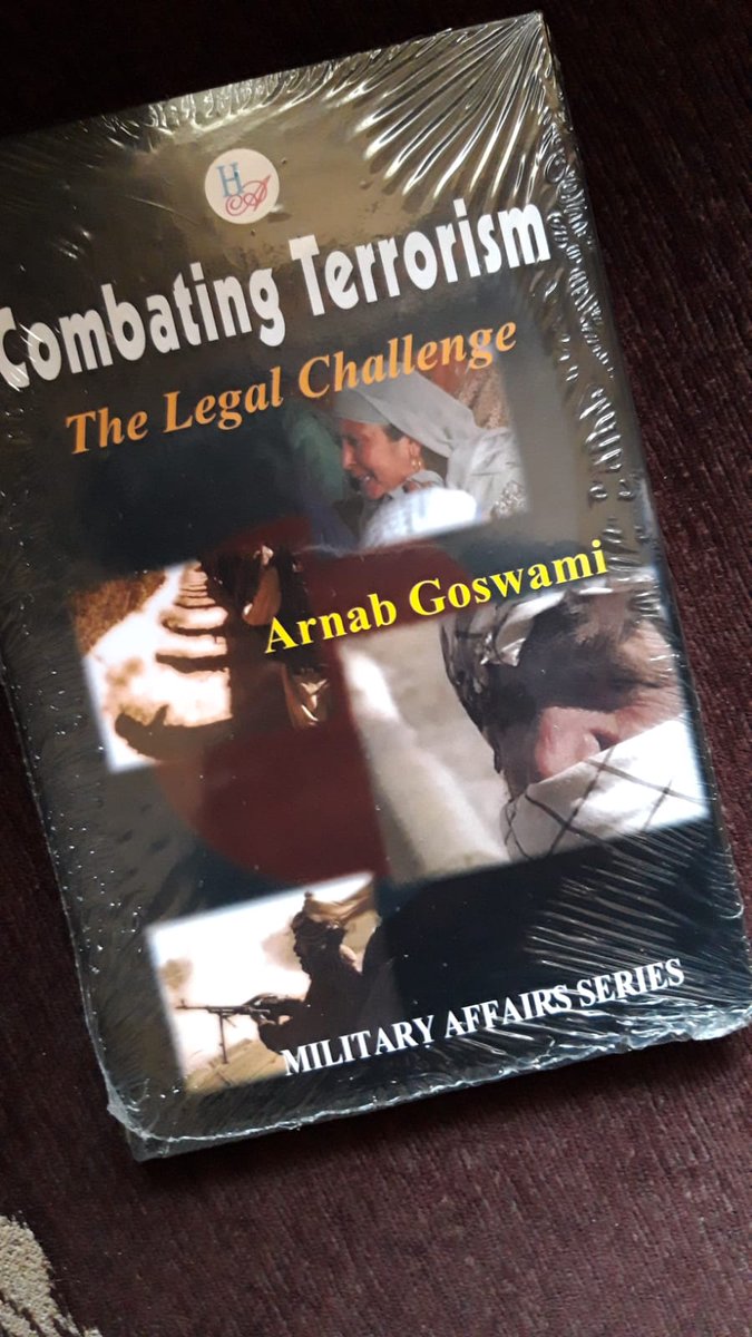 shreyaaa0's tweet photo. Finally found this gem today!!
Was actually outta words when I was conveyed this. It's awesome from page one itself...
#CombatingTerrorism penned by the one n only #ArnabGoswami
Glee beyond maxima!😊 https://t.co/3ue8ia4A8L
