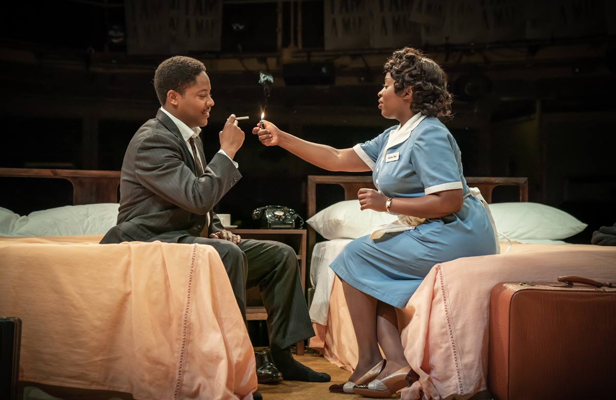 TheStage's tweet photo. ★★★★ Review: The Mountaintop – visually arresting and timely two-hander about Martin Luther King Jnr’s last night before his assassination @rxtheatre https://t.co/gkEOmWVzB8 https://t.co/X6G7AvWaHR