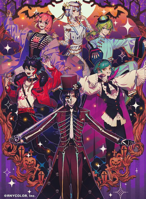 【お知らせ】「#にじさんじハロウィングッズ2021 」のイラストを描かせて頂きました。
10/8(金)18:00からグッズ販売開始です、何卒よろしくお願い致します!
https://t.co/BFvZsBPfLI 