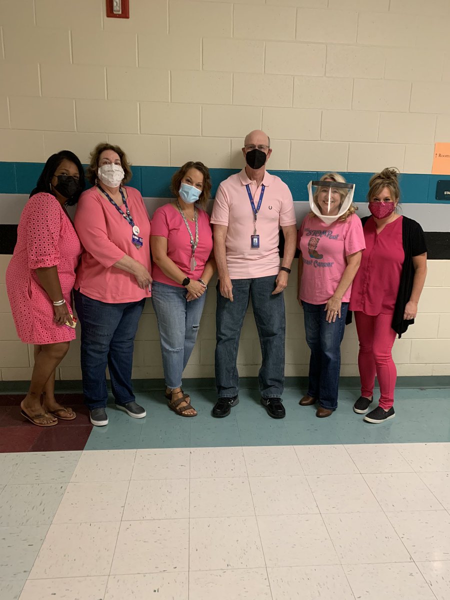 Rocking the Pink for Pink Out WJHS Teachers <a href="/WjhsNc/">West Johnston High School</a>