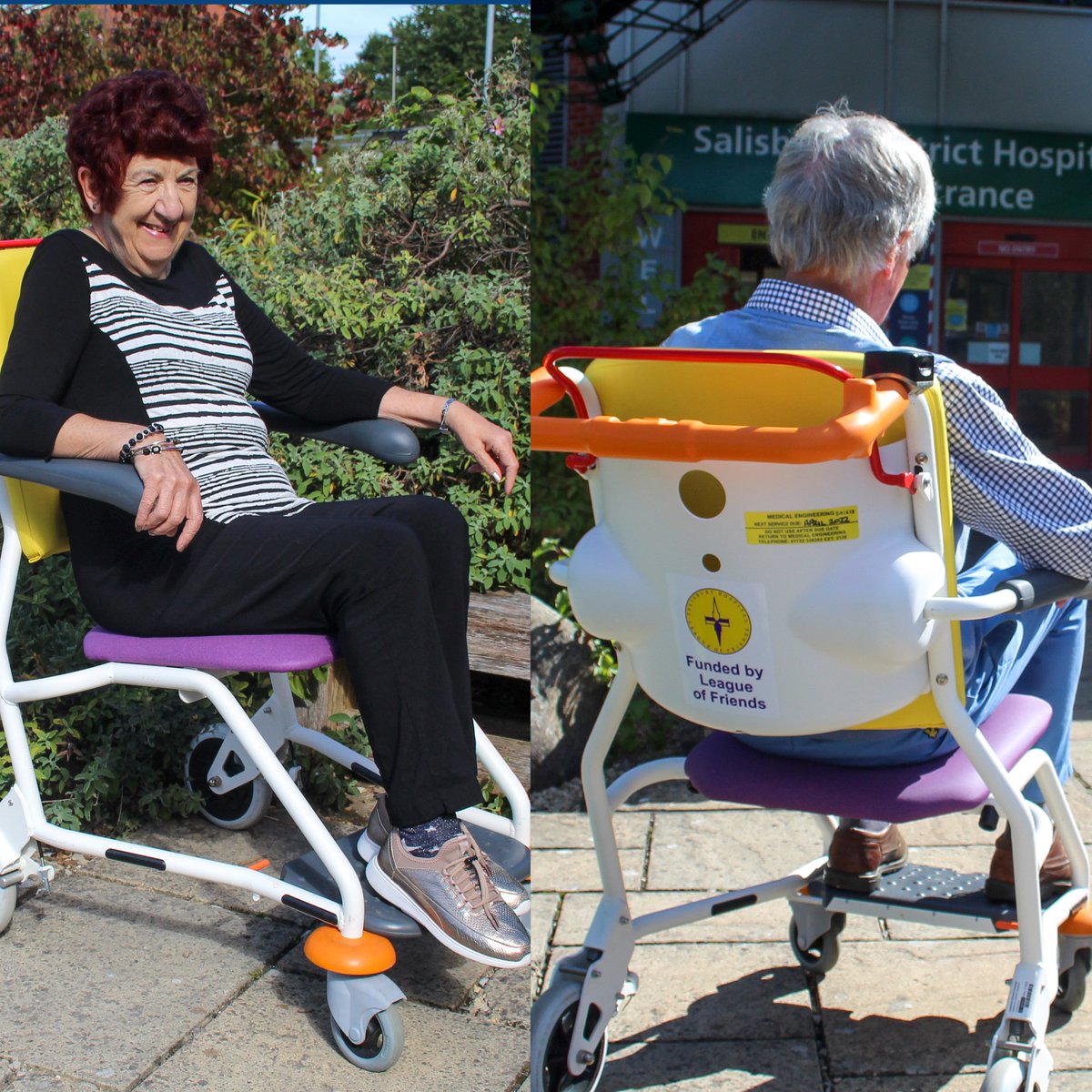 Very grateful for <a href="/lofsalisbury/">Salisbury Hospital League of Friends</a> for funding our new lightweight wheelchairs for visitors to use when attending our hospital ❤
 <a href="/SalisburyNHS/">Salisbury Hospital</a> @maidofyorkshire <a href="/liverandbunions/">Peter Collins</a> <a href="/ClareGoodyear1/">Clare Goodyear</a> @mandy_cripps3