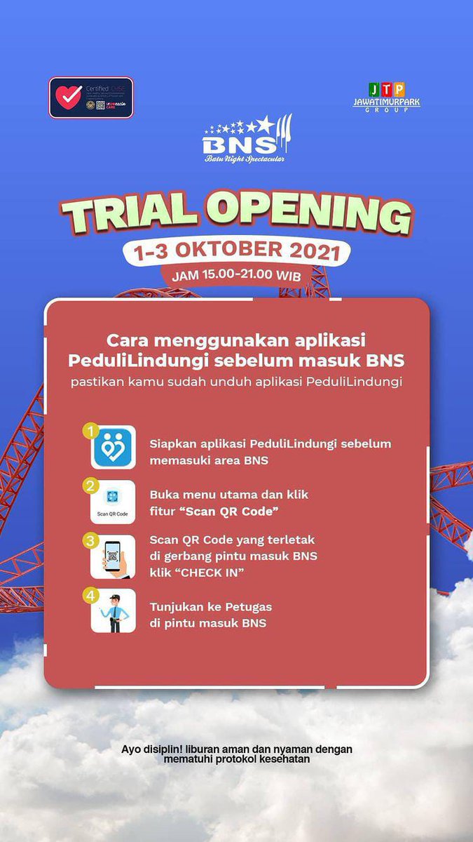 GenPImalangraya's tweet photo. Wah Batu Night Spectacular (BNS) lagi Trial Opening nih #SobatGeMaR Jika pergi kesini, pastikan untuk tetap patuhi protokol kesehatan ya.
#WonderfulIndonesia
#DiIndonesiaAja
#KotaWisataBatu
#GenPIMalangRaya https://t.co/YwhJ9oMdxL