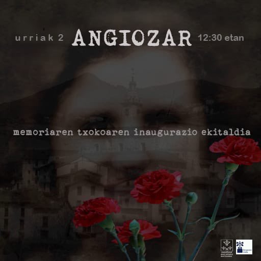 BergarakoUdala's tweet photo. Memoriaren txokoaren inaugurazio ekitaldia egingo da bihar, larunbata, Angiozar Bailarako Batzarrak antolatuta
๐ Ekitaldia
๐
Urriak 2, larunbata
โฐ 12:30
๐ Angiozar
#Bergara #Angiozar #MemoriarenTxokoa https://t.co/SBLAzjYJhx