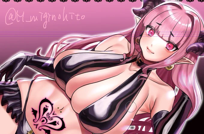 イベントに出るときのテーブルクロスにする予定のサキュバスさん 