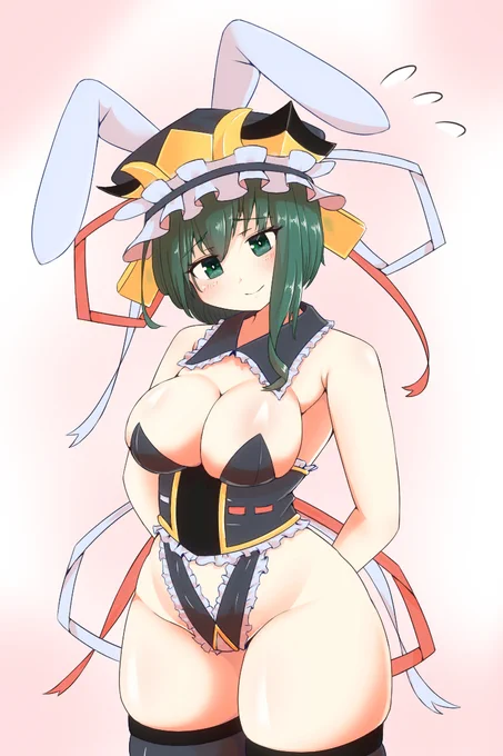ばにえいきさま #東方 #四季映姫・ヤマザナドゥ #バニーガール https://t.co/qEEcjwbsQf 