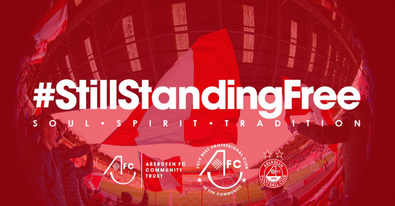 AberdeenFC's tweet photo. π The Club is delighted to have been shortlisted as a finalist at this year's Sports Business Awards in the 'Best Covid 19 Response by a Club' category for the work carried out during the #StillStandingFree campaign with @AFCCT.
#SBA21