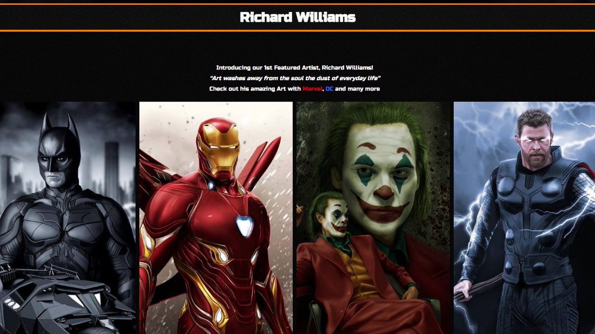 ComicCoinVR's tweet photo. Congratulations to the first Artist to be featured on our Website, Richard Williams!
Remember we have 8 more spaces open, Send us your best artwork and become a part of our community and secure your place on our New Artist Launchpad!
#ComicCoinVR #newartist #ArtistOfTheMonth https://t.co/bm8nEXmXtv