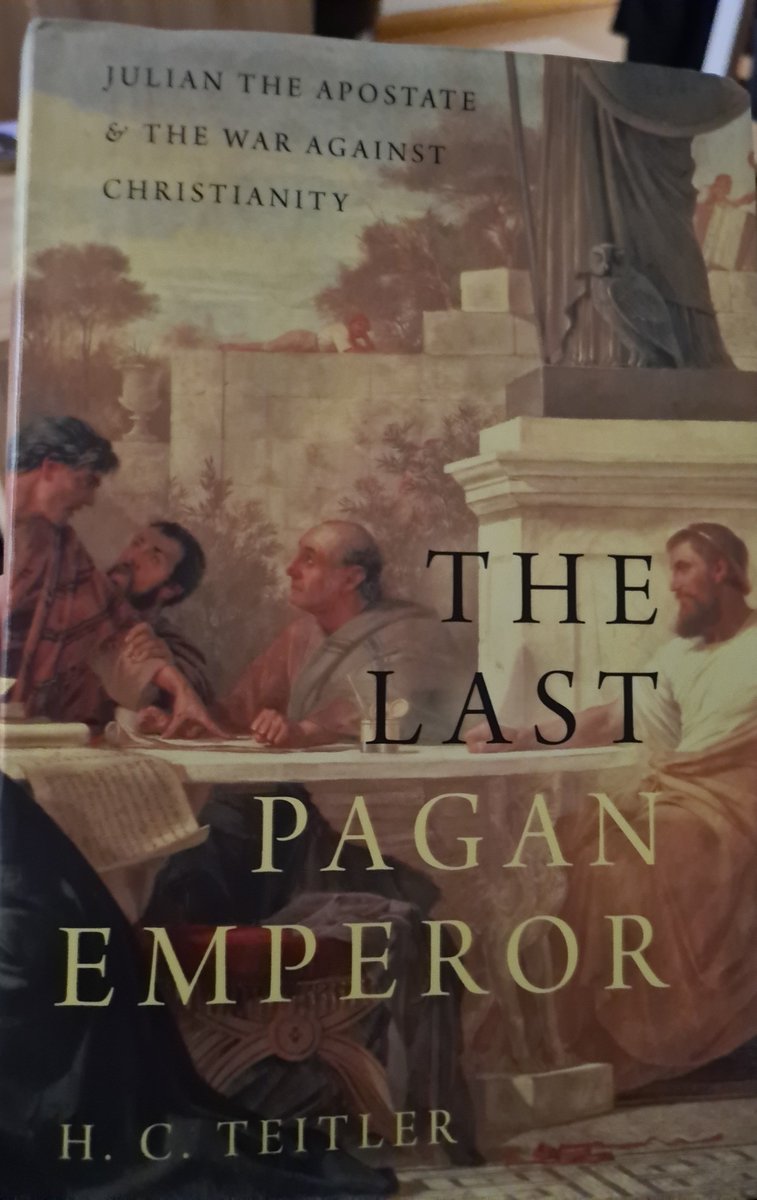 Feeling very "pagan" tonight. Reading Teitler's gem on one of my most favourite Roman emperors, Julian.