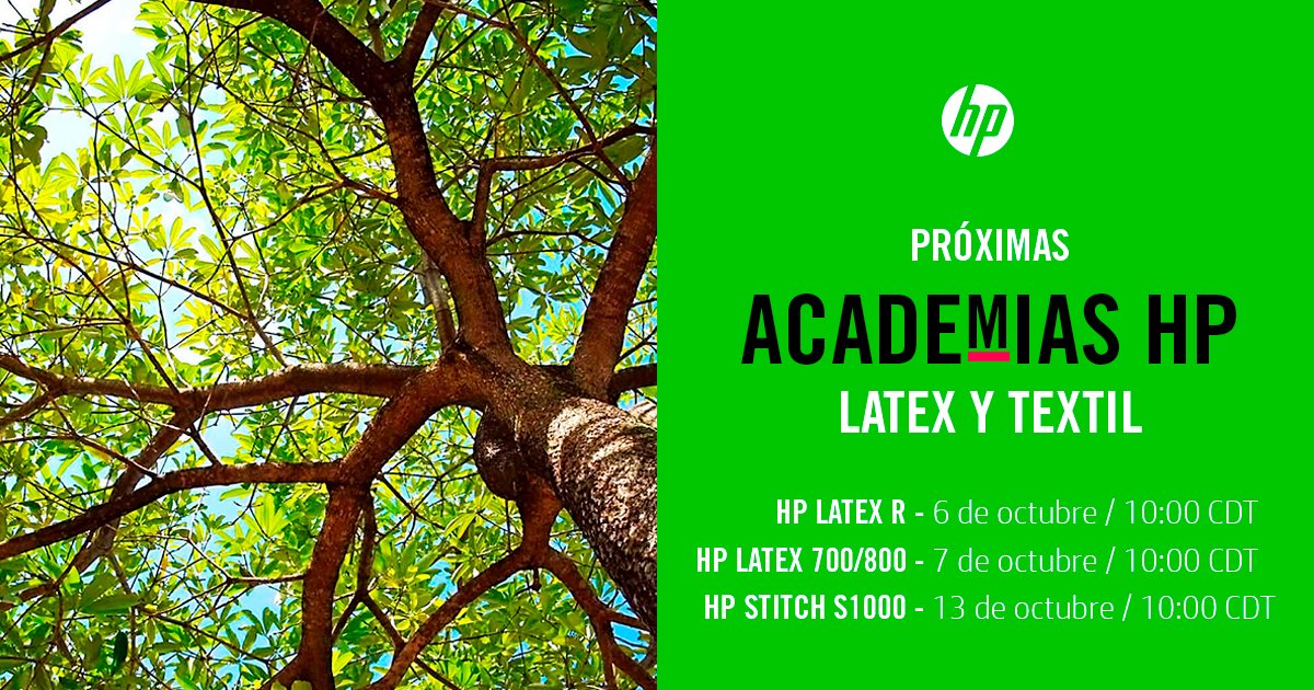 HPEcuador's tweet photo. ¡Nuevas fechas de Academias HP! En esta serie de webinars en vivo y en directo con expertos HP de Latinoamérica te invitamos a descubrir cómo las nuevas impresoras de gran formato HP Latex pueden generar más ganancias a tu negocio. 
Regístrate https://t.co/5Zxiz8vNKg. https://t.co/draGkMDpnI