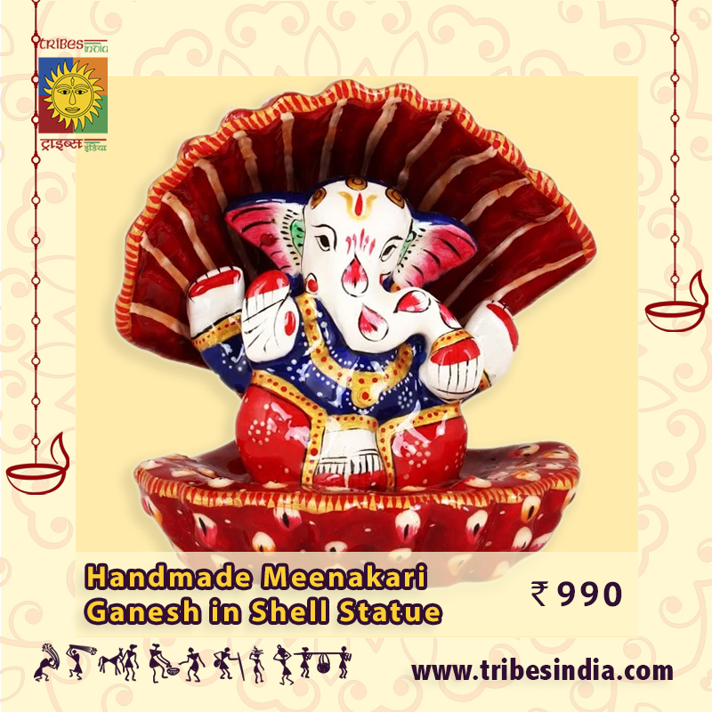 tribesindia's tweet photo. Bring home the auspicious Ganesh and Lakshmi idols this festive season from @tribesindia. 

Visit your nearest @tribesindia store or https://t.co/9LnJZT2iUt Get upto 40% off.

#Vocal4Local #BuyTribal