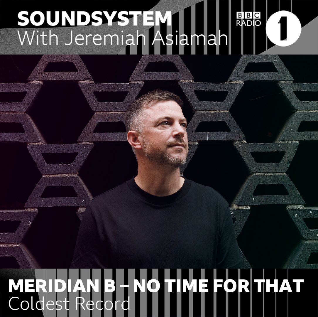 TerryEmmPR's tweet photo. Absolutely thrilled that Jeremiah Asiamah has selected @meridian_b's ‘No Time For That’ to be his Coldest Record this Saturday! 

Tune in to Radio 1's Soundsystem from 11pm tomorrow to hear it! 🥶 🥶 🥶

https://t.co/6TcYfndegb https://t.co/Ib1xk2Q1eb