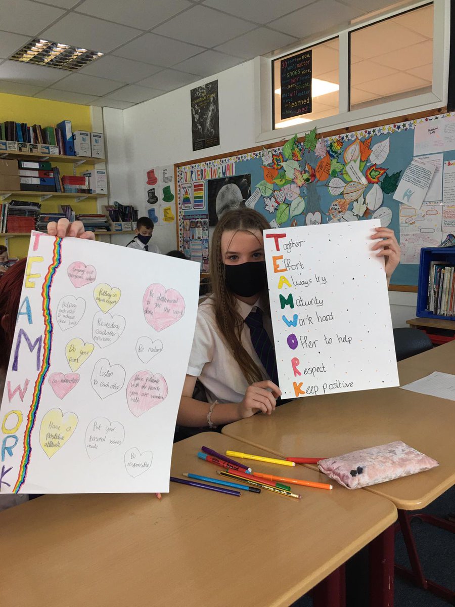 RosshallRMPS's tweet photo. S1 SFS have been working on their team work skills. How fab are these posters? https://t.co/L2JABak7HA