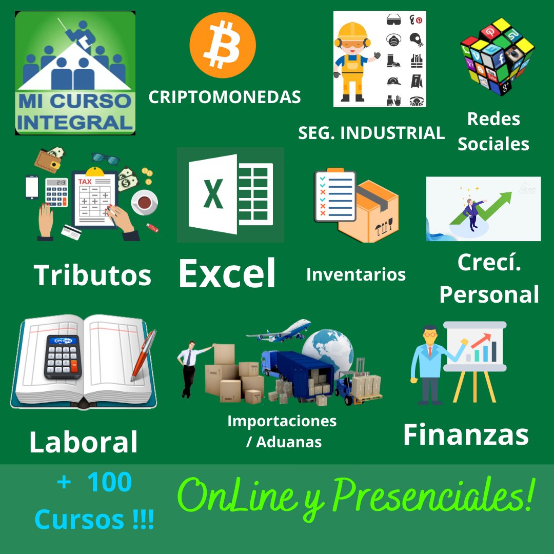 MiCursoIntegral's tweet photo. +100 Cursos Online y Presenciales Info en https://t.co/lKH6bbGFPX o al WhatsApp 04141326606 #micursointegral #cursos https://t.co/tTb3RD55KN