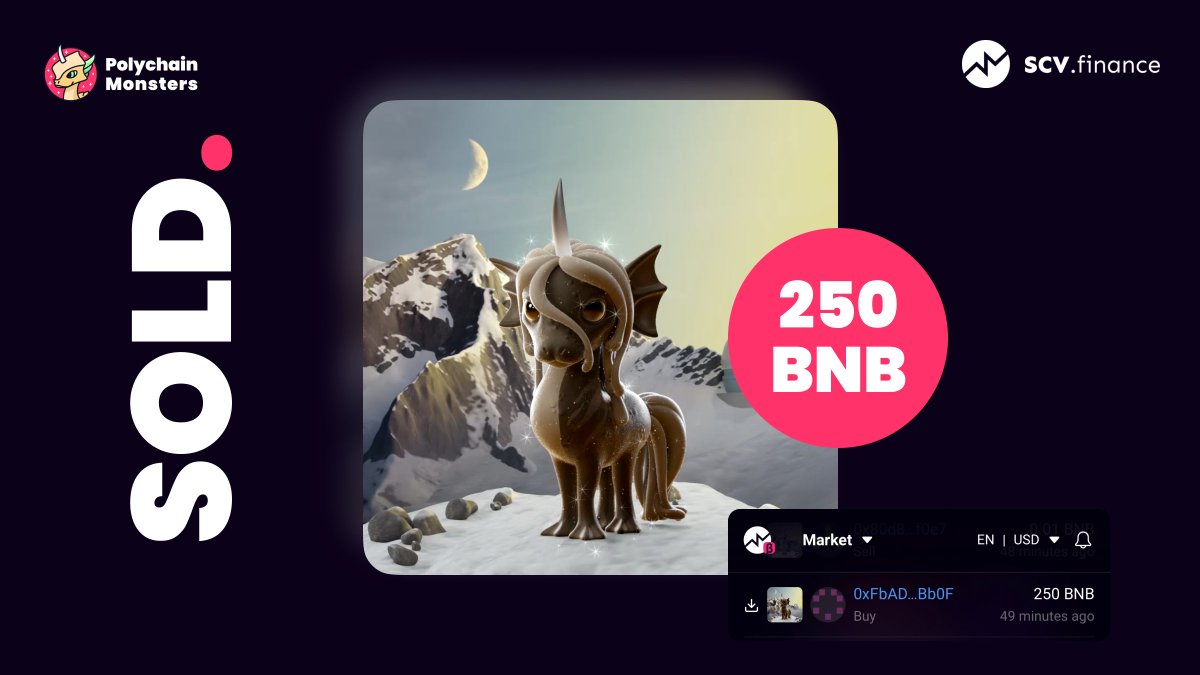 protocolmon's tweet photo. The Black Uniaqua with Glitter and Dragon Claw was sold for 250 $BNB (~ $100,000) on @scv_finance last night – the highest sale ever to happen on SCV #NFT 💥

Probably nothing ... https://t.co/Kb4AJKW2Lj