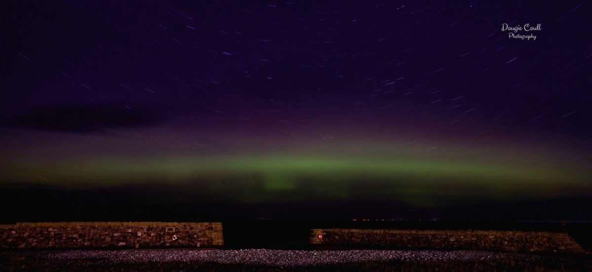 DougieCoullPix's tweet photo. Last nightโs display.
#aurora #auroraborealis #nightsky #buckpool #scotland #nature #sky https://t.co/79LZe2anTb