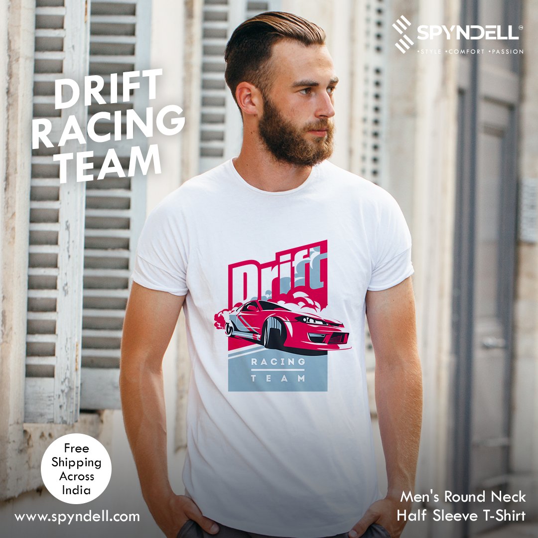 spyndell's tweet photo. Race ahead with style in the Double Stitched 100% Super Combed Cotton Round Neck Half Sleeve T-shirt. Shop this and more at https://t.co/K8PasHDo9A, your new fashion destination!
#mensfashion #spyndell #fashion
#menswear #onlineshopping https://t.co/ciHzunRqLX