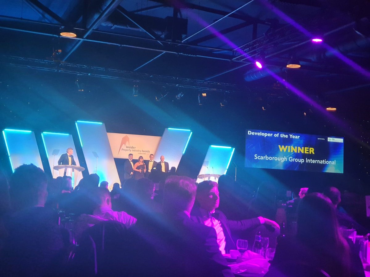 scargroup's tweet photo. So this happened last night and we couldn't be more proud > https://t.co/ucnTsv57mE
#DeveloperoftheYear #awards2021 #YPIA #YorksProp #Teamwork #NorthernPowerhouse https://t.co/arY5hwlp0Z