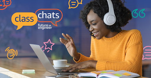 EdSurge's tweet photo. Did you know you can have an Amazon professional speak to your class about careers in STEM? Class Chats are free, live, interactive, and available to everyone. @amazon #sponsored #ad #stem #classchats Sign up now: https://t.co/LcKG9ScD1q https://t.co/H762Jo0eXy