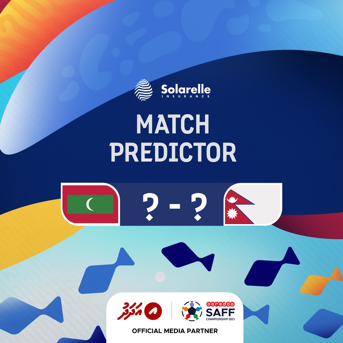 🇲🇻🇳🇵 Score prediction time! 🔮

Predict the score of this match and win a Comprehensive Motor Insurance package by <a href="/SolarelleIns/">Solarelle Insurance</a>.

#SAFFChampionship2021
