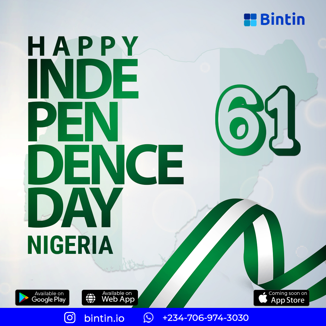 Bintin_io's tweet photo. Happy 61st Independence Day from https://t.co/TT7n7hEJTi Remember we are still the Best Plug for your Gift cards and Bitcoin Trade!

#TwitterBan #cryptocurrencies #Buhari #Tega #IPOB #Burna https://t.co/kU8OH4mdNZ