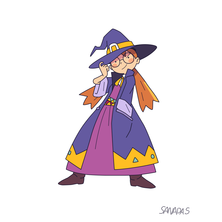 「週末おえかき。エルフ、ドロウエルフときて、今週は魔法使い。おとなになったデイジー」|サナダシン＠絵仕事中のイラスト