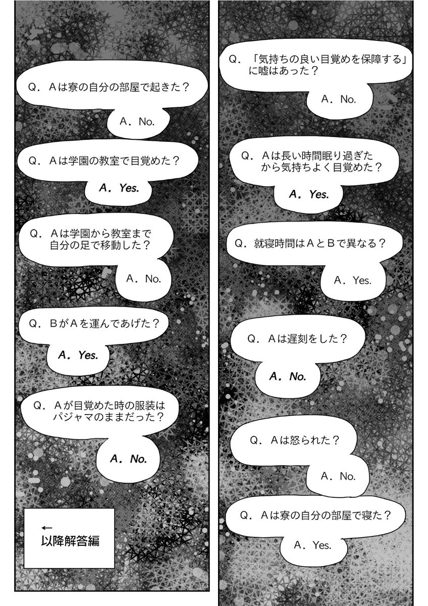 アグネスタキオンと一緒にウミガメのスープを解こう!(出題編)
漫画としても成立するように描いたので是非読んで。 