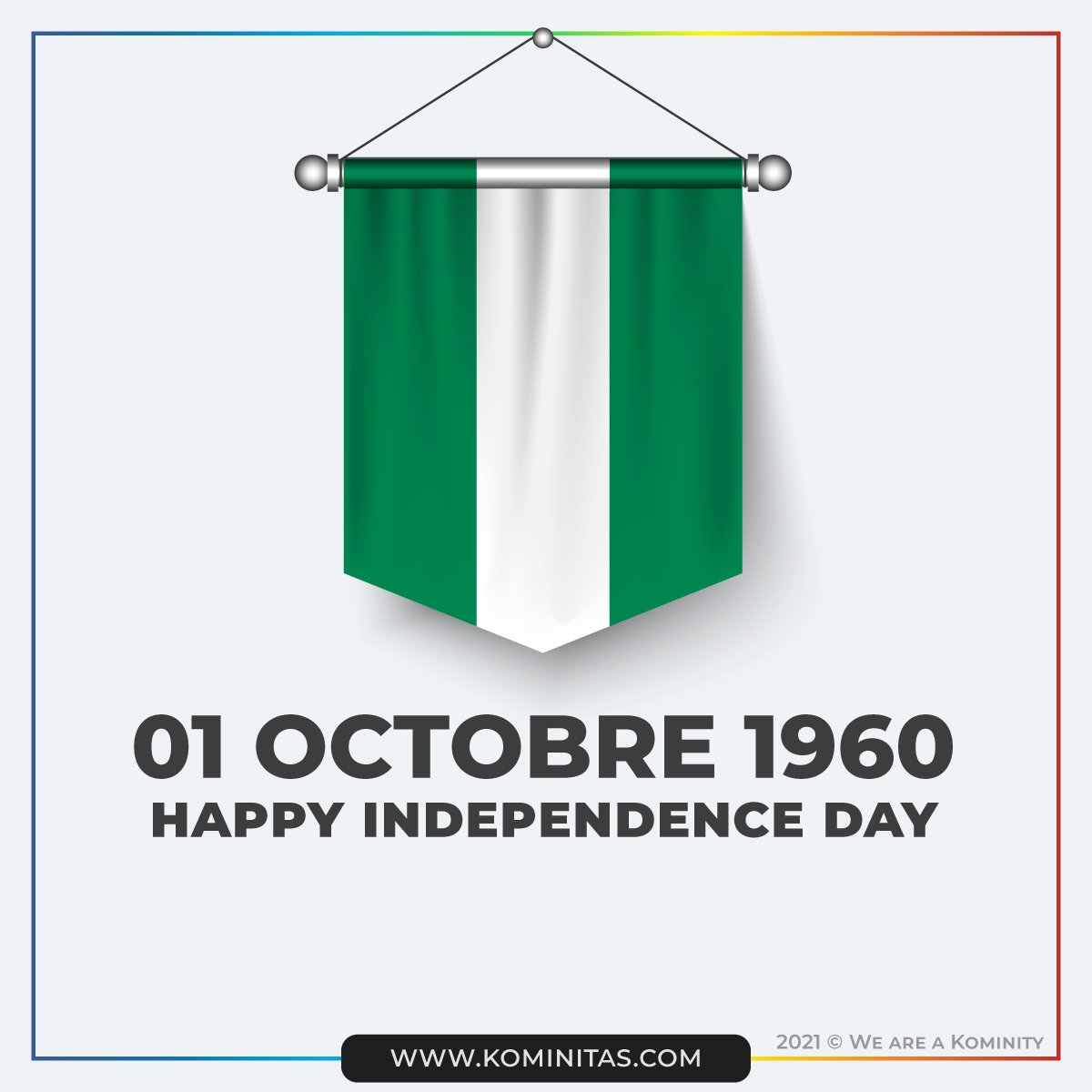 WeAreKOMINITY's tweet photo. Happy Independence Day to our friends in Nigeria🇳🇬

#WeAreA_KOMINITY #IindependenceDay #01October #Team234 #Nigeria🇳🇬 https://t.co/1Wv8cymU8R