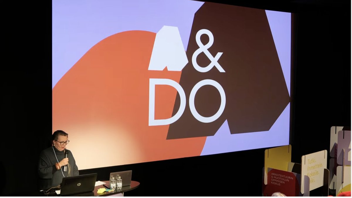 ADOfinland's tweet photo. #ADOfinland Head of Program Leena Svinhufvud gives important insights to the project. Also soon presenting the #AdoSeminaari international keynote speaker...🥁✨
@Skr_fi @DesignmuseoFI @MFA_fi #TADWeek2021 #Muotoilukasvatus #ArchitectureEducation #DesignEducation #TADWeek2021 https://t.co/aq4R3t4LL6