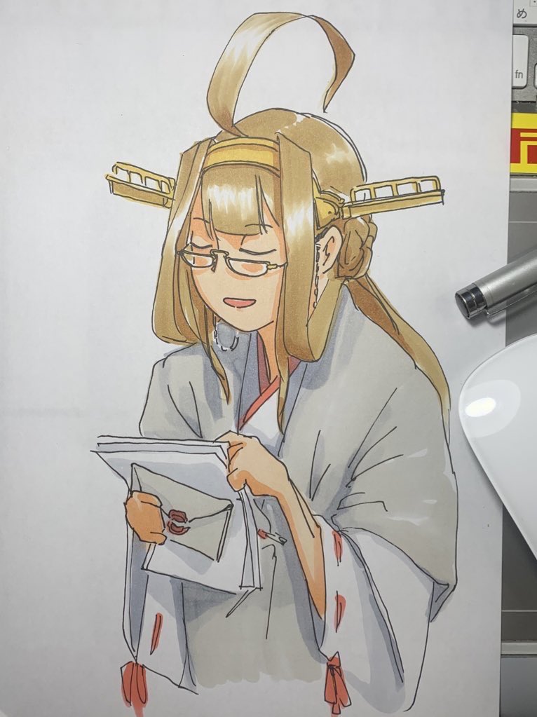 天龍(艦これ) 「メガネ艦じゃないメガネ 」|ひじからのイラスト