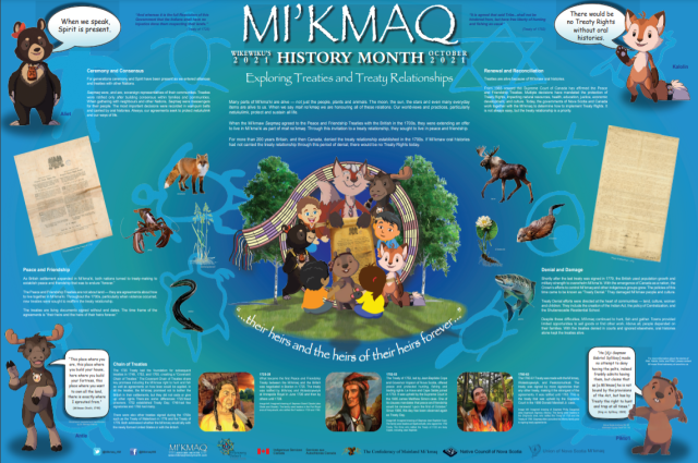 HRCE_NS's tweet photo. October 1 is Treaty Day &amp; the start of Mi'kmaq History Month - a time to honour the Mi'kmaw way. This year's theme is exploring Treaties &amp; Treaty relationships. 

Learn more &amp; download this year’s poster:

https://t.co/uRBhaxovBr https://t.co/FBjJZa5X1X