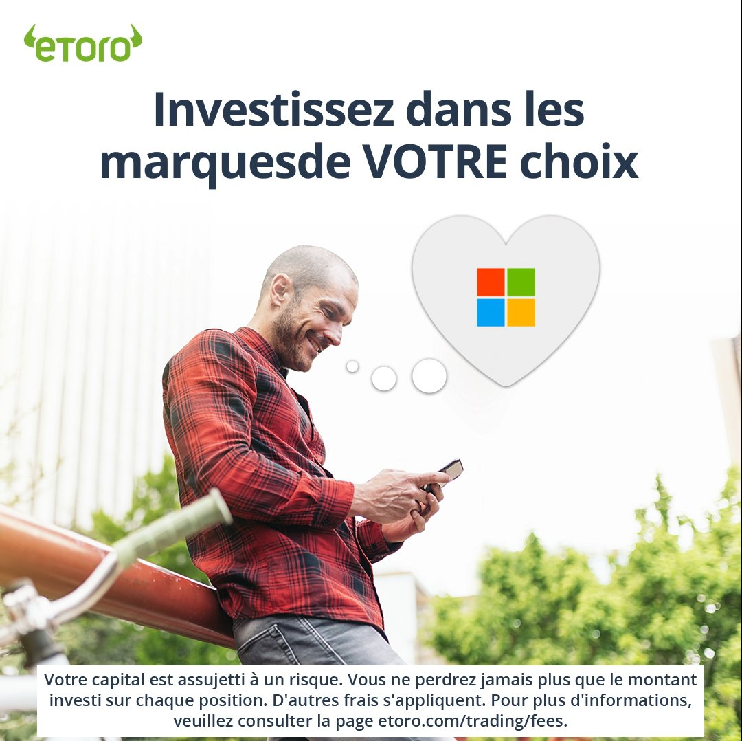 eToroFr's tweet photo. Investissez dans les marques de VOTRE choix