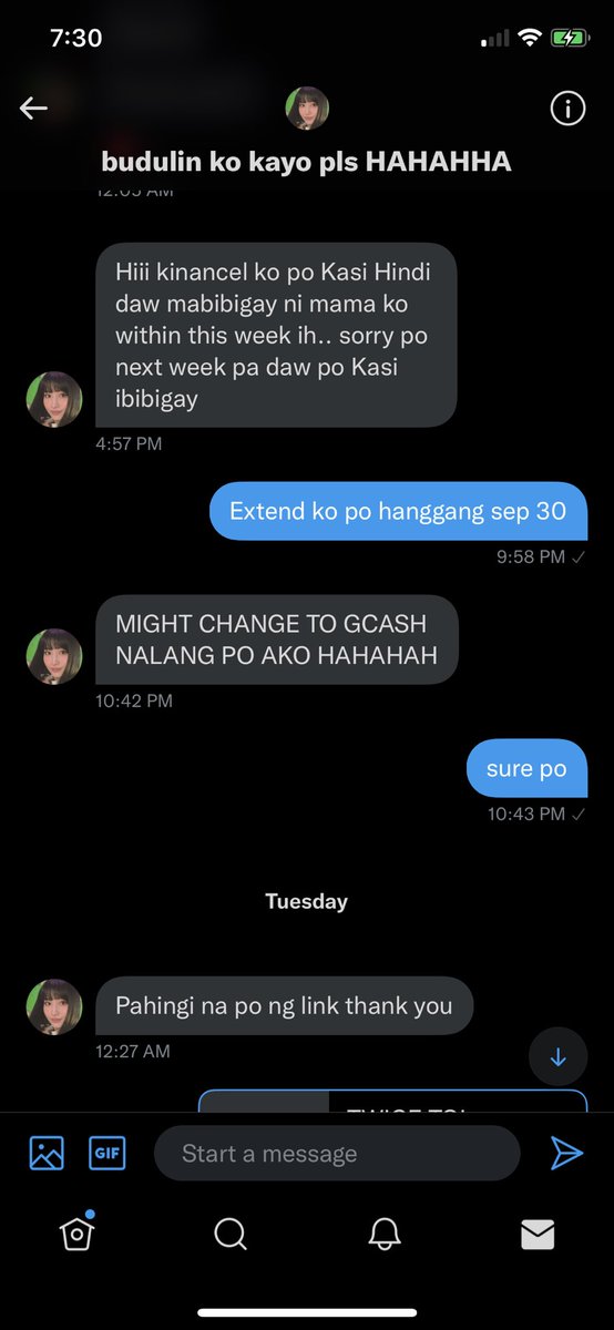 mochikartph's tweet photo. ‼️‼️‼️BOGUS BUYER‼️‼️‼️

@/nicolettebudols 
tinanggap ko po cod as mop, reservation ay umabot halos ng 1 week, and kahapon chinat ako na ngayon daw niya irereceive kaya unreachable, tapos ngayon nirefuse to accept the order. Please be aware po! nicole gigliotti po ang name https://t.co/9SNu2yr7KI