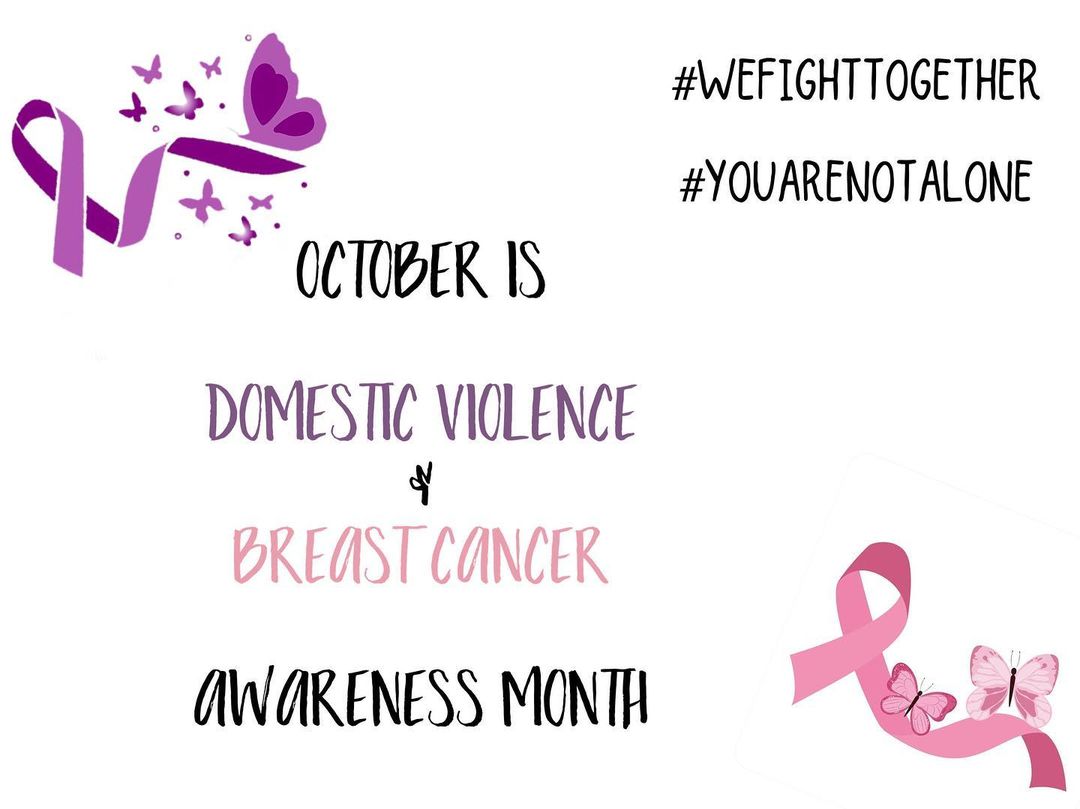 DfcDetroit's tweet photo. October is #BreastCancerAwarenessMonth #domesticviolenceawareness month. #YouAreNotAlone https://t.co/g94QgBJzQV