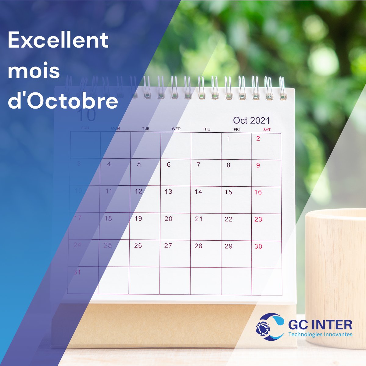 gc_inter's tweet photo. Dans moins de 3 mois, nous serons en 2022. En espérant que vous atteignez vos objectif de 2021, nous vous souhaitons un excellent mois d'Octobre
#NouveauMois #énergierenouvelables #energiescolaire #energieéolienne #biodiversité #nature #GCINTER https://t.co/kTUepEr6D0