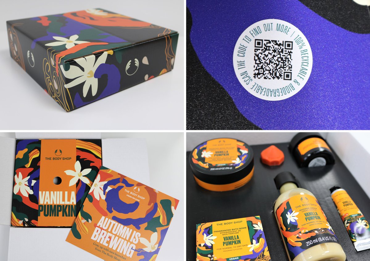 We love this mailer box we created to promote the launch of The Body Shop's Autumn Vanilla Pumpkin Collection.
#sustainableprint #digitalprint #packaging #InfluencerMarketing