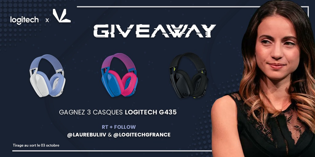 LaureBuliiV's tweet image. Comme promis, aujourd&apos;hui avec les potes de @LogitechGFrance on vous fait gagner TROIS casques G435 🥰

Pour participer  il vous suffit de :
🔁 RT ce post
✅ follow @LogitechGFrance 
✅ follow ce compte 

Le TAS sera fait le 3 octobre 

Bonne chance à tous 😘 #PlayNeverEnds