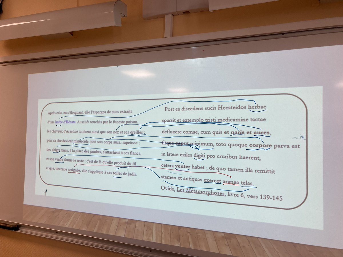 HuartJean's tweet photo. Remarquable cours de la Nelle option Français et Culture antique en 6e au collège Vautrin Lud de Saint-Dié-des-Vosges ! 
La culture antique au profit des apprentissages lexicaux, grammaticaux et culturels du français ! 
@jmblanquer #Fondamentaux https://t.co/XJ3yUvNwbt