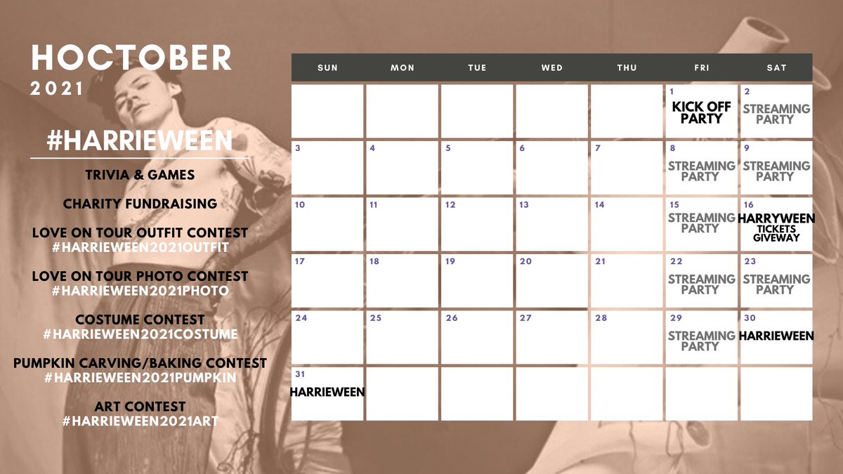 harryvotingteam's tweet photo. #HOCTOBER SCHEDULE https://t.co/hTYDGUtdWw