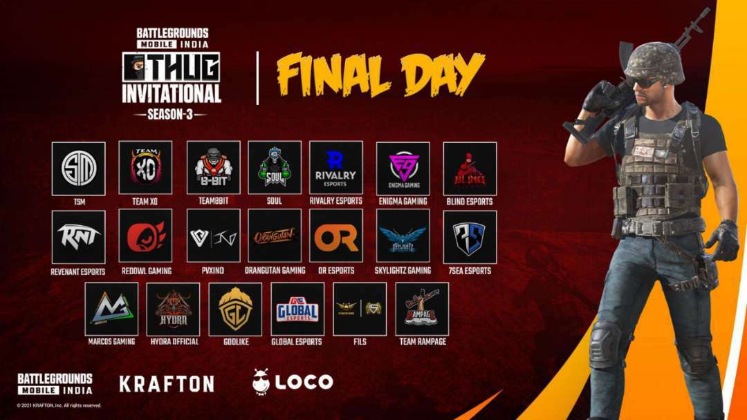 TrendingJagat's tweet photo. THUG Invitational Season 3 BGMI Day 5 Esports tournament by THUG.
.
.
#BGMI #GlobalEsports #GODLIKEESPORTS #THUG #THUGInvitational #THUGInvitationalSeason3
https://t.co/ojxns7ohE0 https://t.co/IXDOMSkpFm