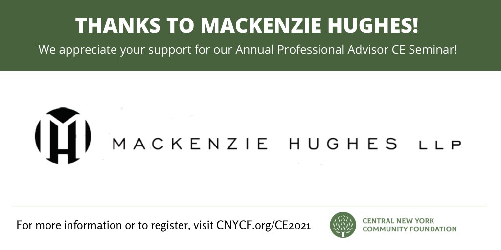 Our Annual Professional Advisor Continuing Education Seminar is coming up on October 14th! Thanks to Mackenzie Hughes for supporting this event! For more information about the seminar, visit: j.mp/3CNBfyC. #continuing #education #CNY #professional #advisor