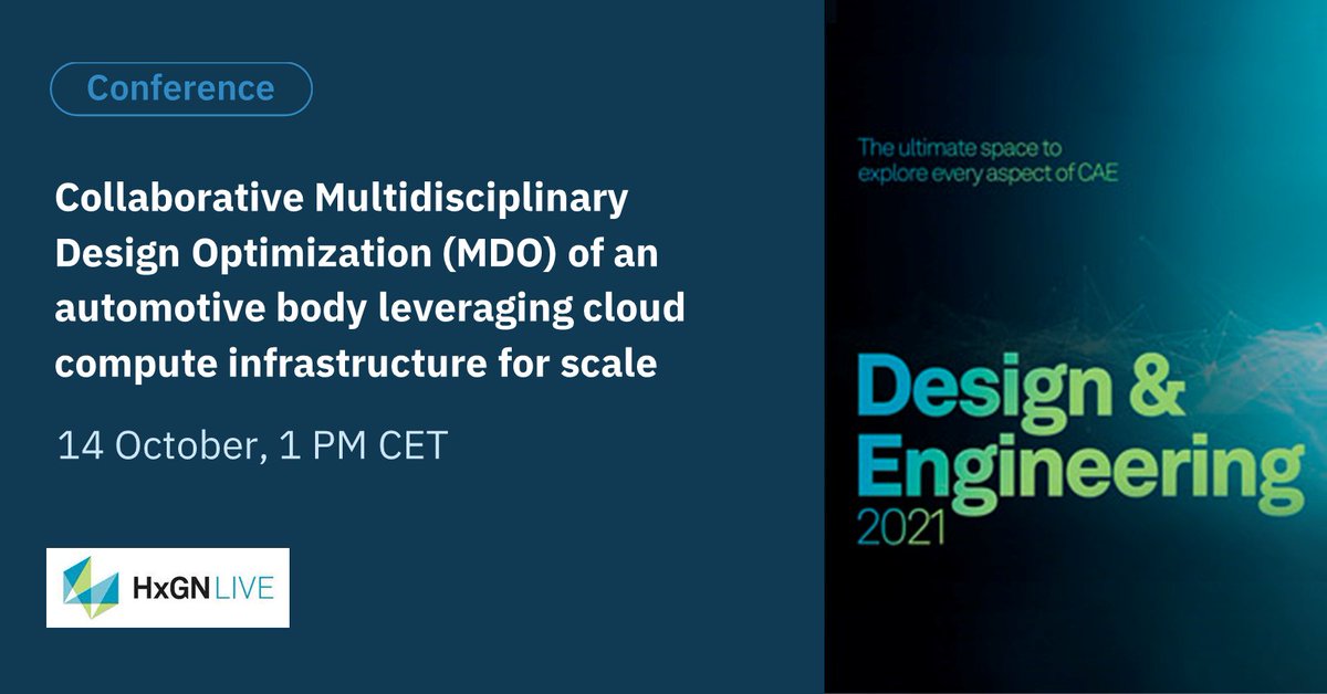 esteco_mF's tweet photo. From 12 to 14 October we're going to sponsor the virtual HxGN LIVE Design &amp; Engineering 2021 and on 14 October, ESTECO Senior Application Engineer Alexander Duggan will hold a talk on #MDO with VOLTA enterprise platform: https://t.co/0Ak6vI1Lhc

#spdm #simulationdatamanagement https://t.co/ZPA5G8MjQE