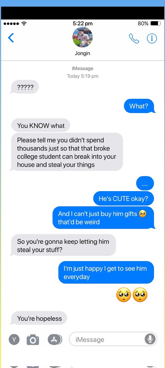 BaekhyunBrave's tweet photo. One tweet SNS AU:

Bαekhyun is a broke college student and Chαnyeol is an awkward young millionaire so his only way of flirting is buying stuff for Bαekhyun to steal https://t.co/QJ8PtgYTw8