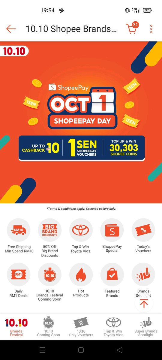 TipsJimat's tweet photo. Korang dah intai belum page ni? 

ShopeePay Day Oct 1 ada macam-macam baucer yang korang boleh tebus! 

Pukul 8 PM - 10 PM ni ada deal menarik! Starbucks, MyNews, CU, Secret Recipe, dan pelbagai! 

Tebus sekarang! 👉🏻 https://t.co/Un53H2D5Vo

 #ShopeeMY https://t.co/H9g0aMLrRs