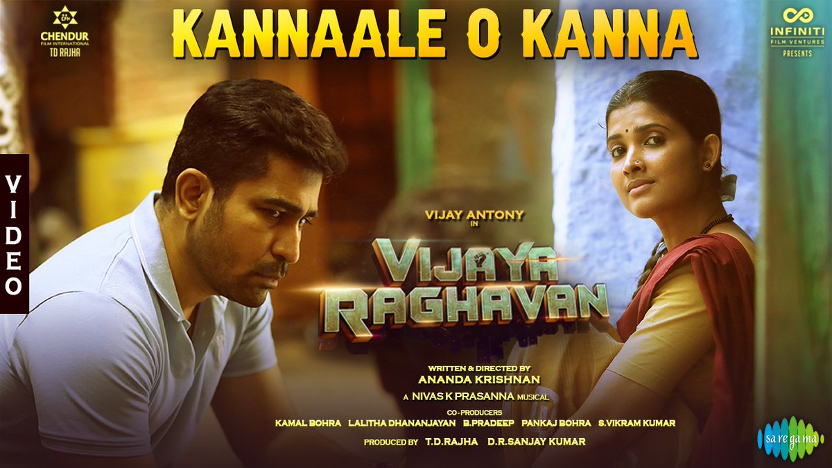 Presenting the video songs #KodiyilOruvan &amp; #VijayaRaghavan 

#SilaNaalKaruvil - youtu.be/JAmnNBEZkQA
#KannaaleOKanna - youtu.be/Mi45y_p7SLo

A <a href="/nivaskprasanna/">Nivas K Prasanna</a> musical 

<a href="/vijayantony/">vijayantony</a> <a href="/akananda/">Ananda krishnan</a> <a href="/im_aathmika/">Aathmika</a> <a href="/SukanyaSinger/">Sukanya Varadharajan</a> <a href="/ChendurFilm/">Chendur Film International</a> <a href="/FvInfiniti/">Infiniti Film Ventures</a>