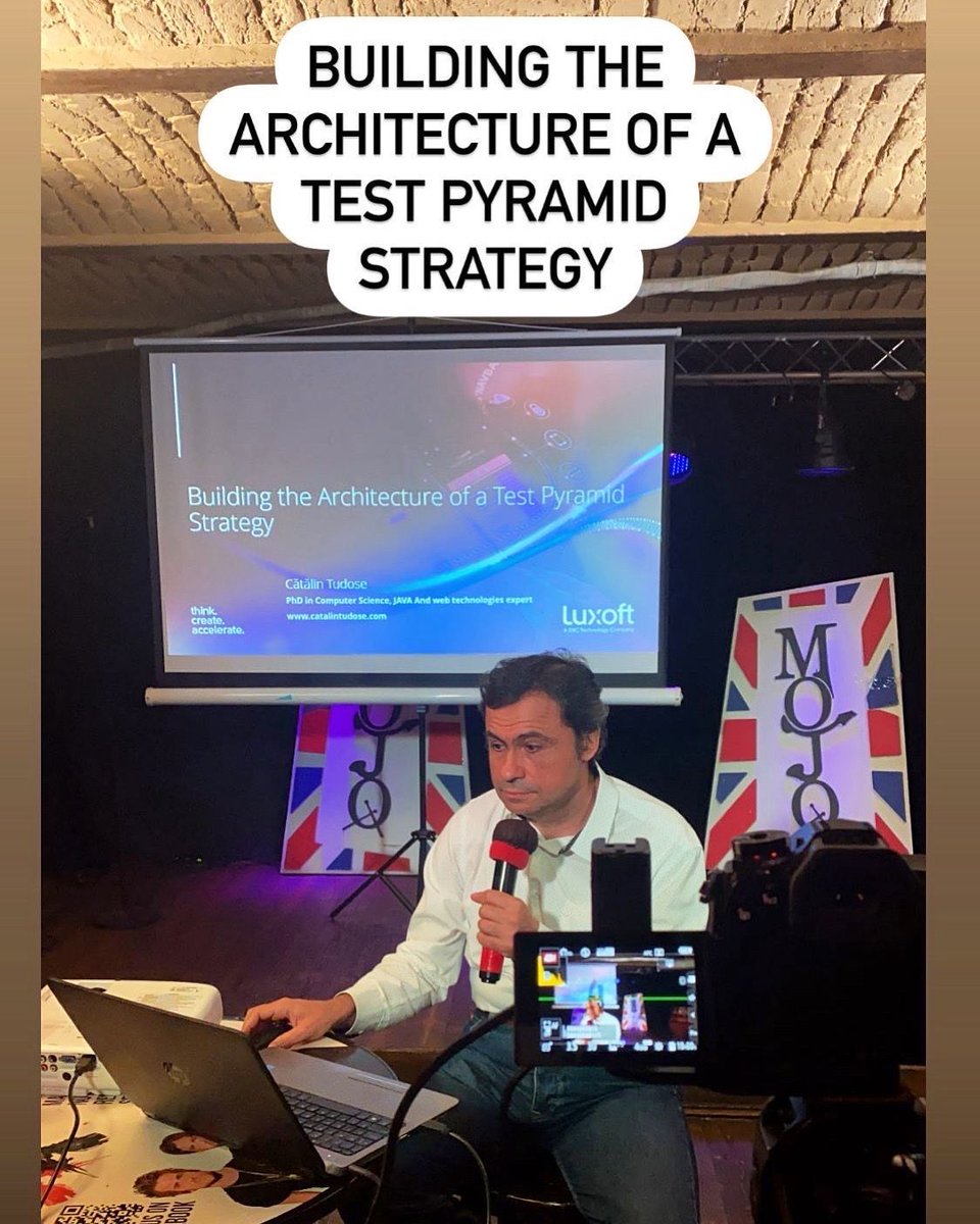 CatalinTudose5's tweet image. Building the architecture of a test pyramid strategy.
Thanks to the organizers and to @laurspilca
#javatesting
#softwarearchitecture
#talksbysoftbinator
