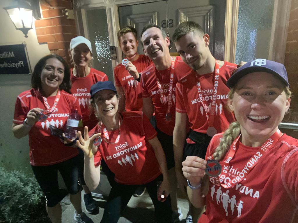 MilltownPhysio's tweet photo. SANDYFORD 5K 🏃🏃♀️
We had a great time running the Sandyford Spirit 5k virtual race last night. Sub 27 mins for all our runners! Thanks for arranging @Sandyford5k
#milltownphysio #irishphysio #physio #dublin #sandyford #5k #running https://t.co/x4KFwvFpEM