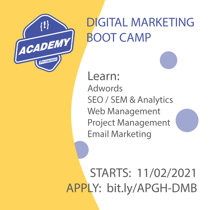 New Course Announcement! Break into a new career working in #digitalmarketing. Classes held nights & weekends. Scholarships available for #nonprofit #workers. ...An #IncomeShareAgreement instead of upfront #tuition. bit.ly/APGH-DMB #seo #sem #googleanalytics #adwords