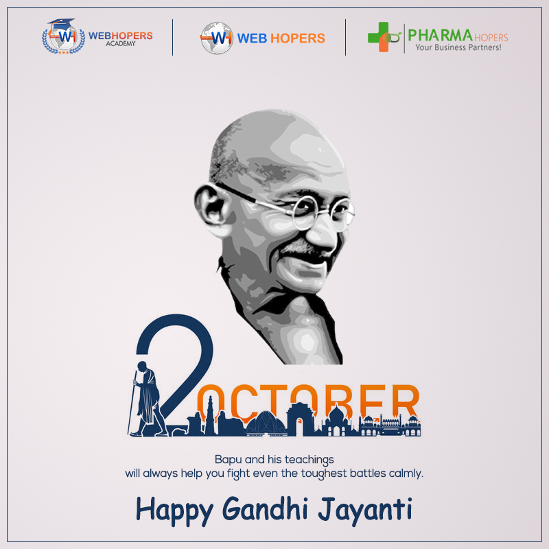 wh_suites's tweet photo. Bapu and his teachings
will always help you fight even the toughest bottles calmly.
HAPPY GANDHI JAYANTI
From Team- WEBHOPERS

#HappyGandhiJayanti2021 #Fatherofthenation #MahatmaGandhi
#Bapu #2doctober #Nonviolence #FreedomFighter #Inspiration #GandhiJayantiCelebration https://t.co/SnHoutdXi6