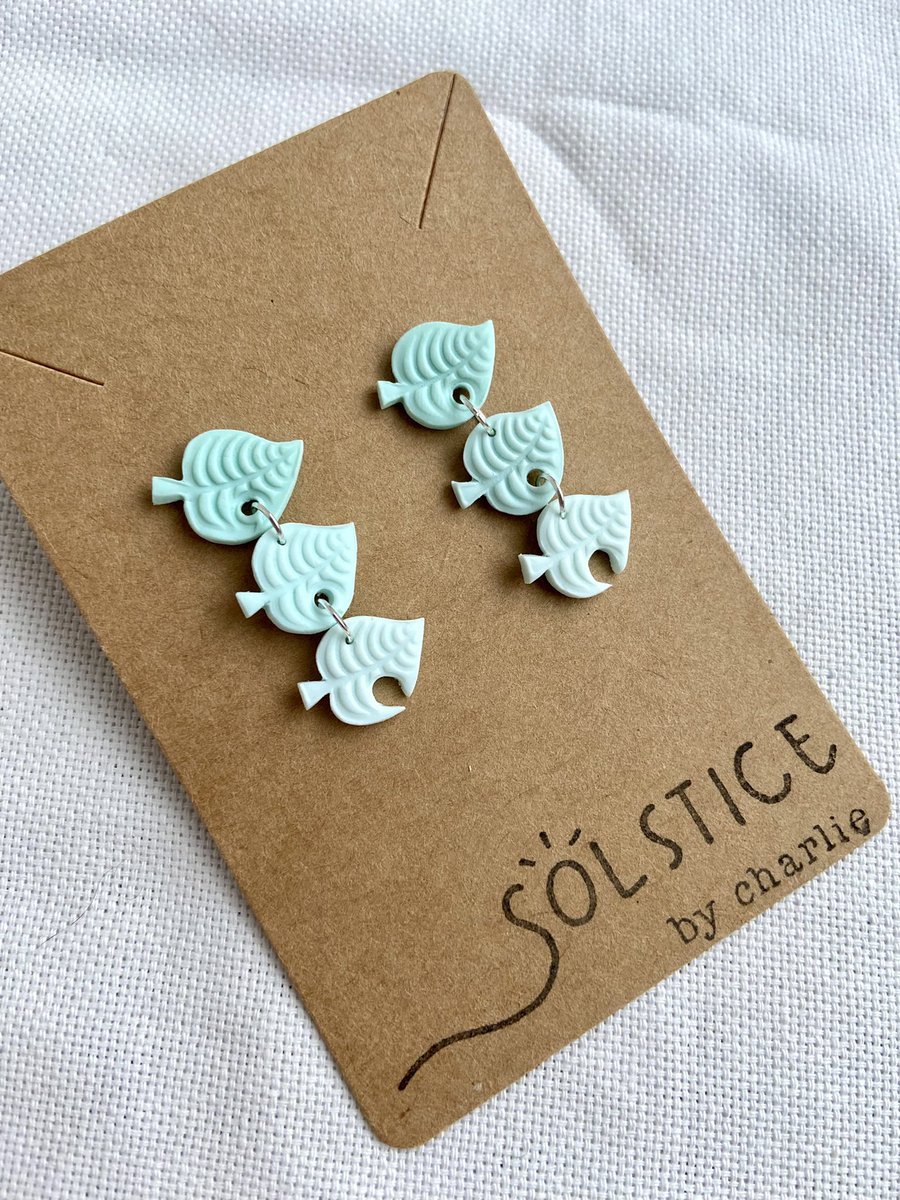 SolsticeCharlie's tweet image. The new update announcement has inspired me to make some new earrings ✨ all available at solsticebyCharlie.Etsy.com! 
#animalcrossing #acnh #AnimalCrossingNewHorizons