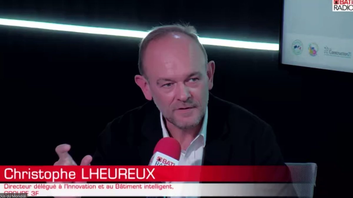 Christophe Lheureux, directeur délégué à l'innovation et au Bâtiment intelligent #3F, était l'invité de <a href="/Bati_Radio/">BatiRadio</a>. Au programme, une table ronde sur la Construction 4.0 à l’occasion des rendez-vous du <a href="/MondialBatiment/">Mondial du Batiment</a> #BIM